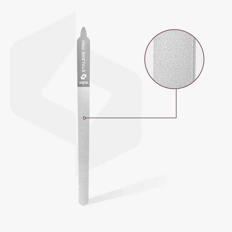 STALEKS EXPERT 11 Lima láser para uñas, 155 mm (recta con mango)
