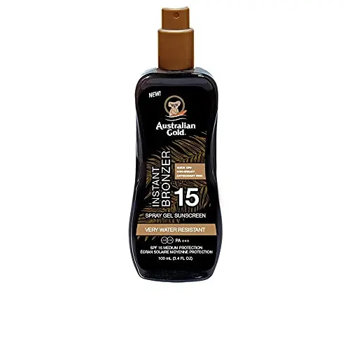 Sunscreen SPF 15 Spray Gel With Instant Bronzer - Australian Gold 100ml