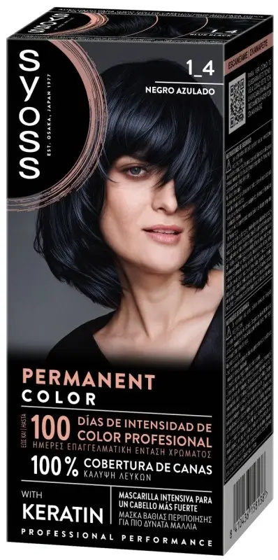 Syoss Permanent Color 1_4 Tinte Negro Azulado 1 ud