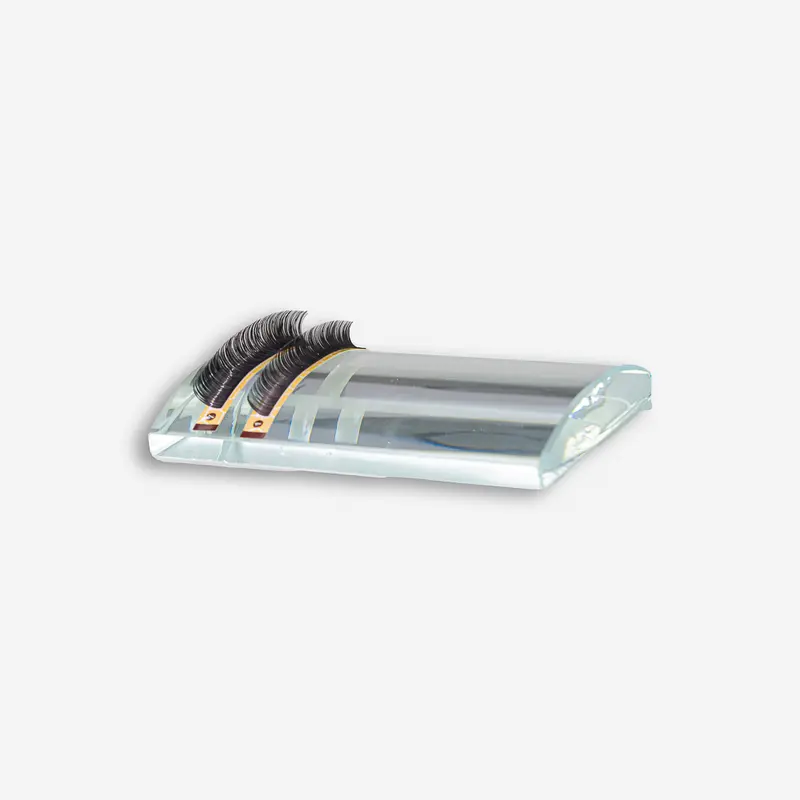 Tabla guía de cristal para extensiones de pestañas