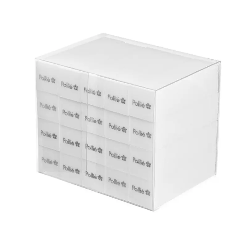 Taco pulidor 4 caras blanco de 120 caja 20 unidades