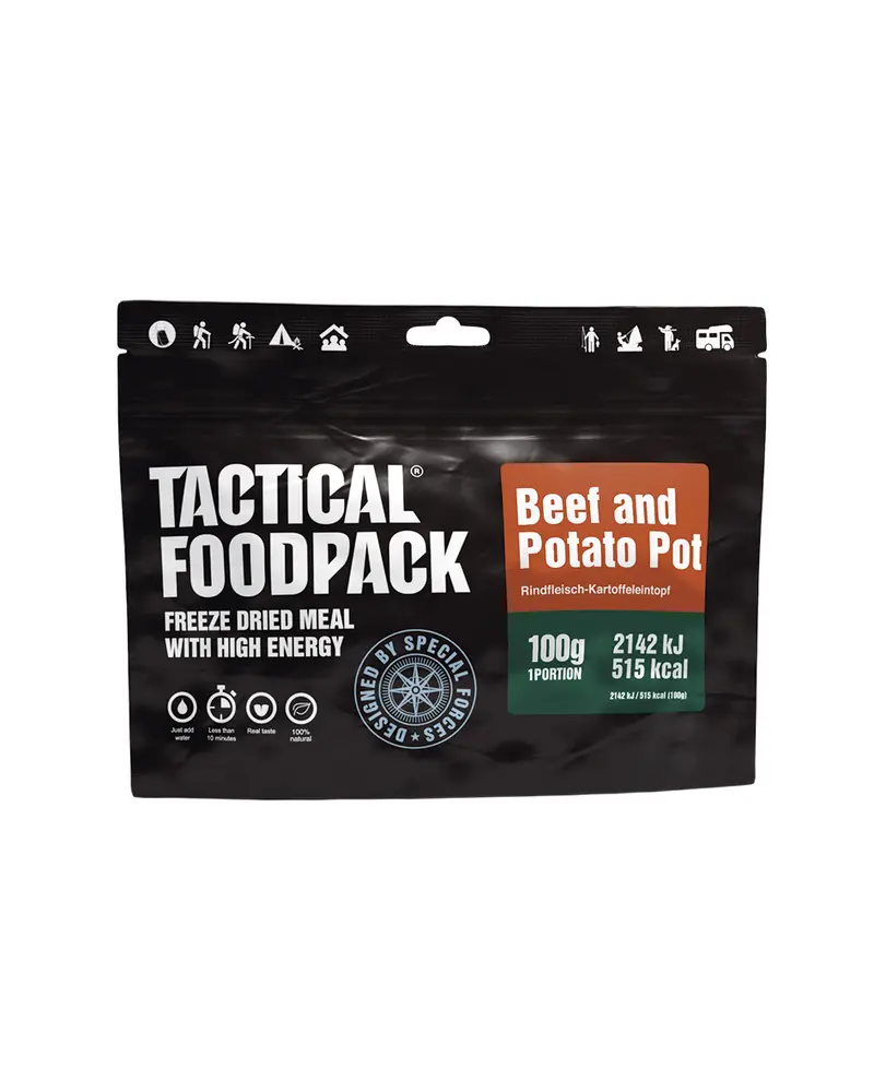 Tactical Foodpack Carne con Patatas - Ración Liofilizada Militar 131g