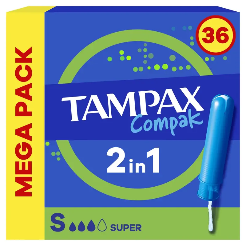 Tampax Compak Tampón Super 36 Unidades