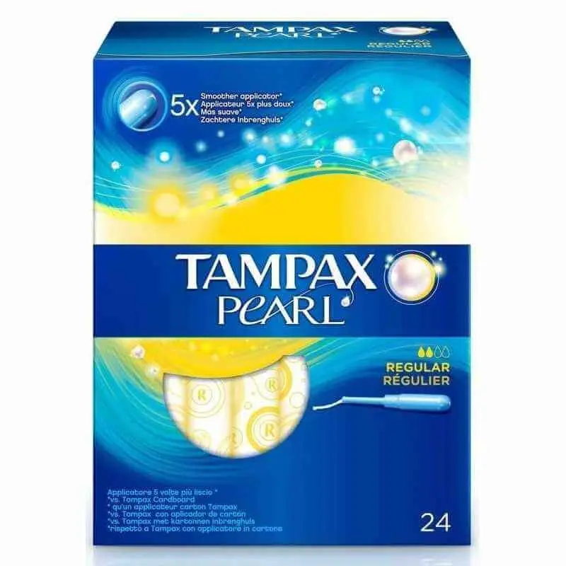 Tampax Tampones Pearl Regular Con Aplicador 24 Unidades
