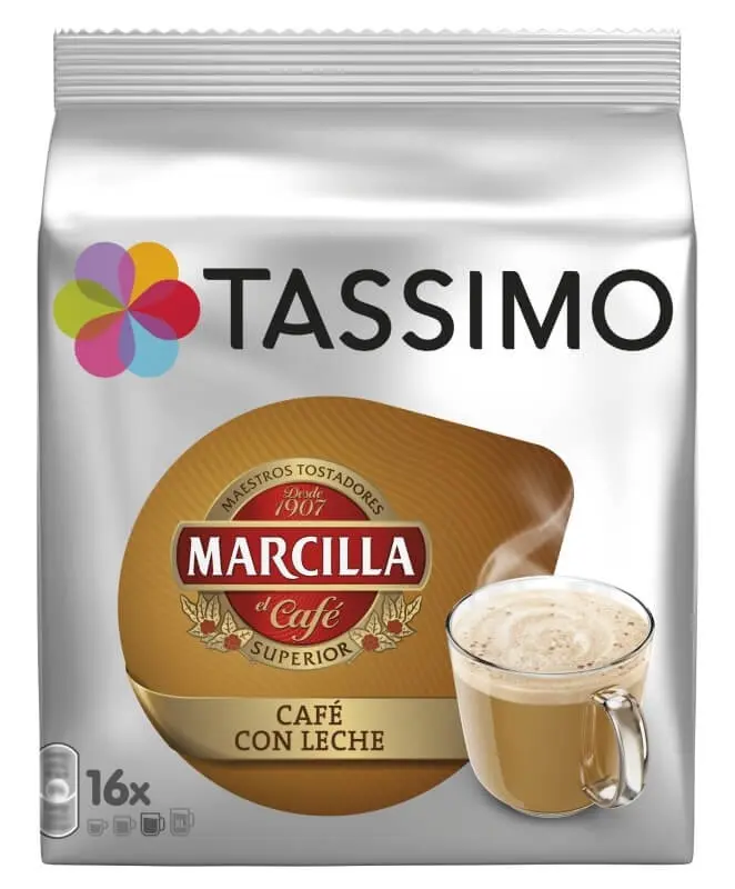Tassimo Marcilla Café con Leche 16 Cápsulas