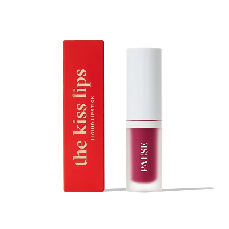 The Kiss Lips Liquid Lipstick - 05 Raspberry Red - PAESE