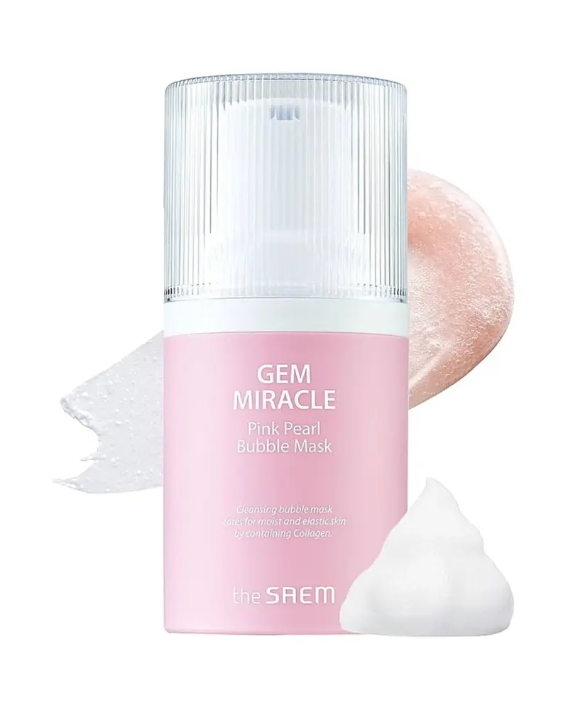 THE SAEM GEM MIRACLE PINK PEARL MASCARILLA CON BURBUJAS 50G