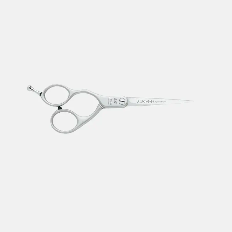 Tijera de Peluqueria Profesional Duraluminio Left 5.5" - 3 Claveles