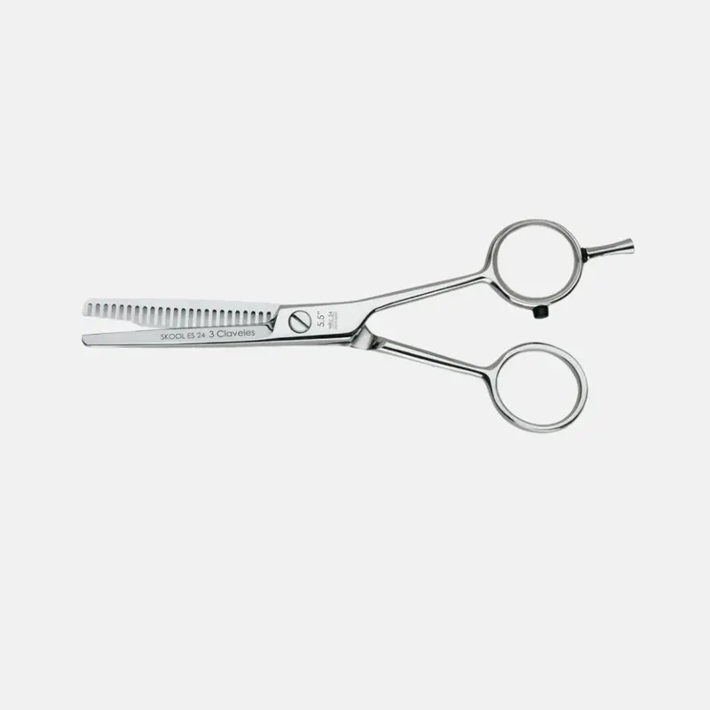 Tijera de Peluqueria Profesional Skool 5.5" ES 24 - 3 Claveles