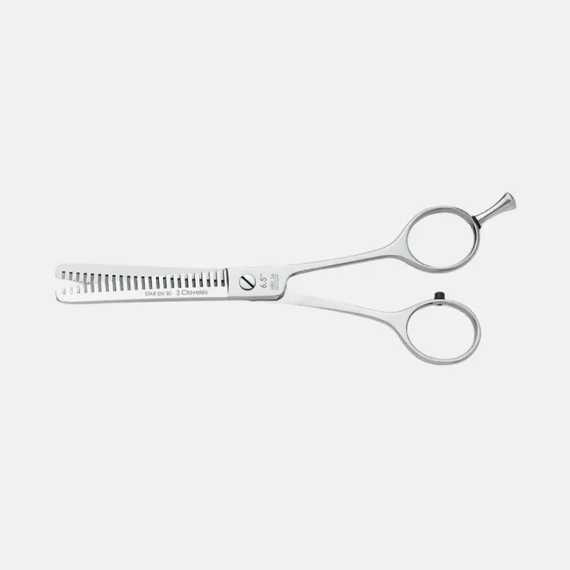 Tijera de Peluqueria Profesional Star EN-30 6.5" - 3 Claveles