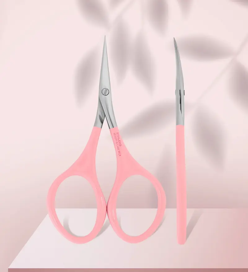 Tijeras para cutícula rosa BEAUTY & CARE 11 TYPE 1