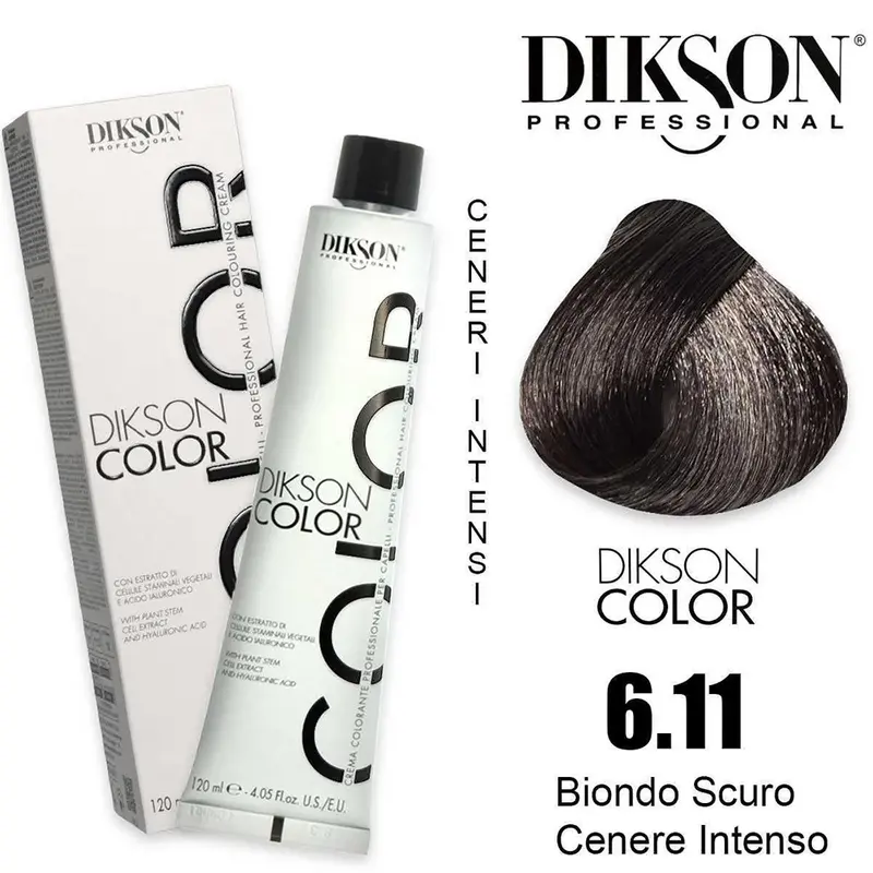 Tinte Dikson Color Coloración Permanente Colores Ceniza Intenso 120ml
