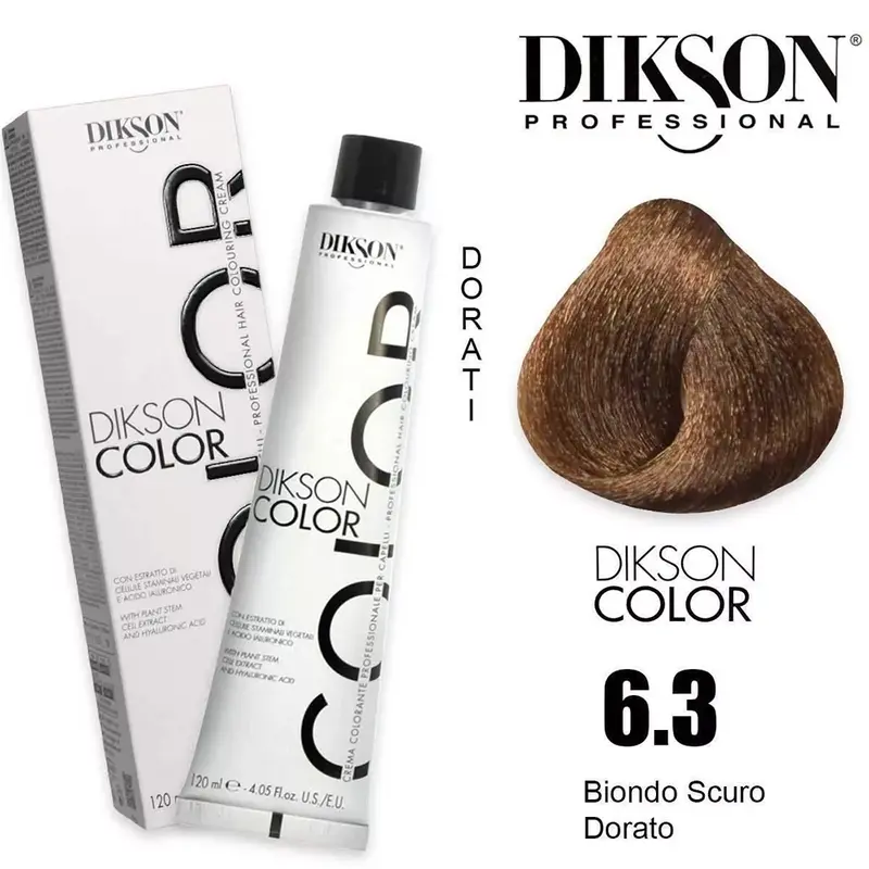 Tinte Dikson Color Coloración Permanente Colores Dorados 120ml