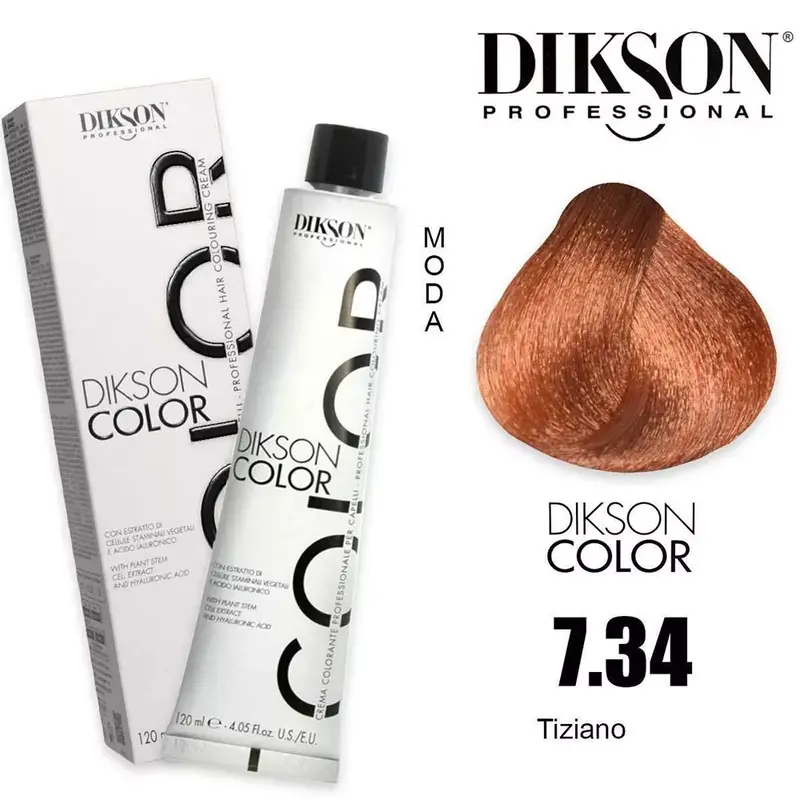 Tinte Dikson Color Coloración Permanente Colores Dorados Cobre 120ml