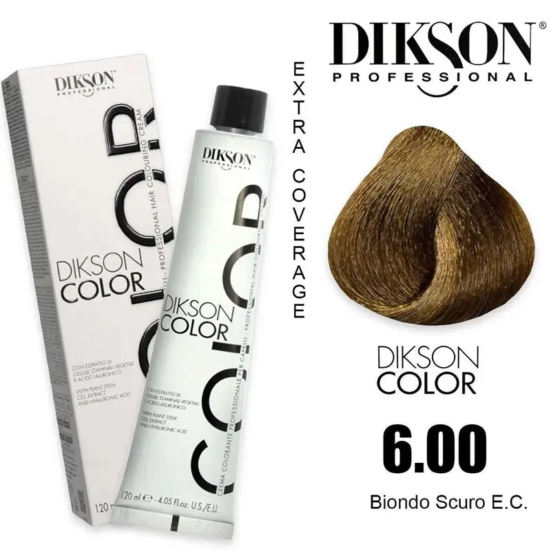 Tinte Dikson Color Coloración Permanente con Ácido Hialurónico Colores Naturales Extra Cobertura 120ml