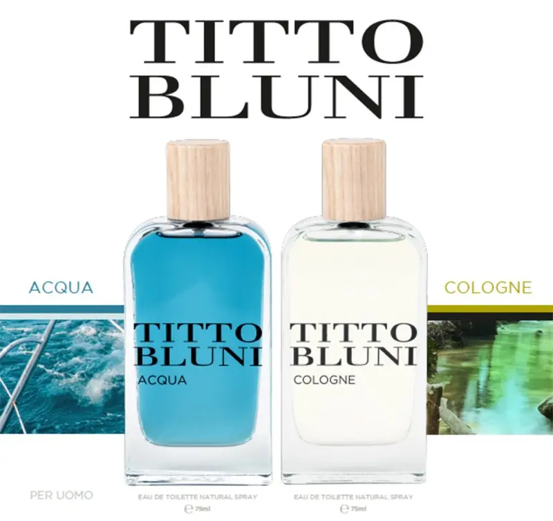 Titto Bluni Acqua y Cologne Estuche de Perfume de Hombre 75 ml + 75 ml