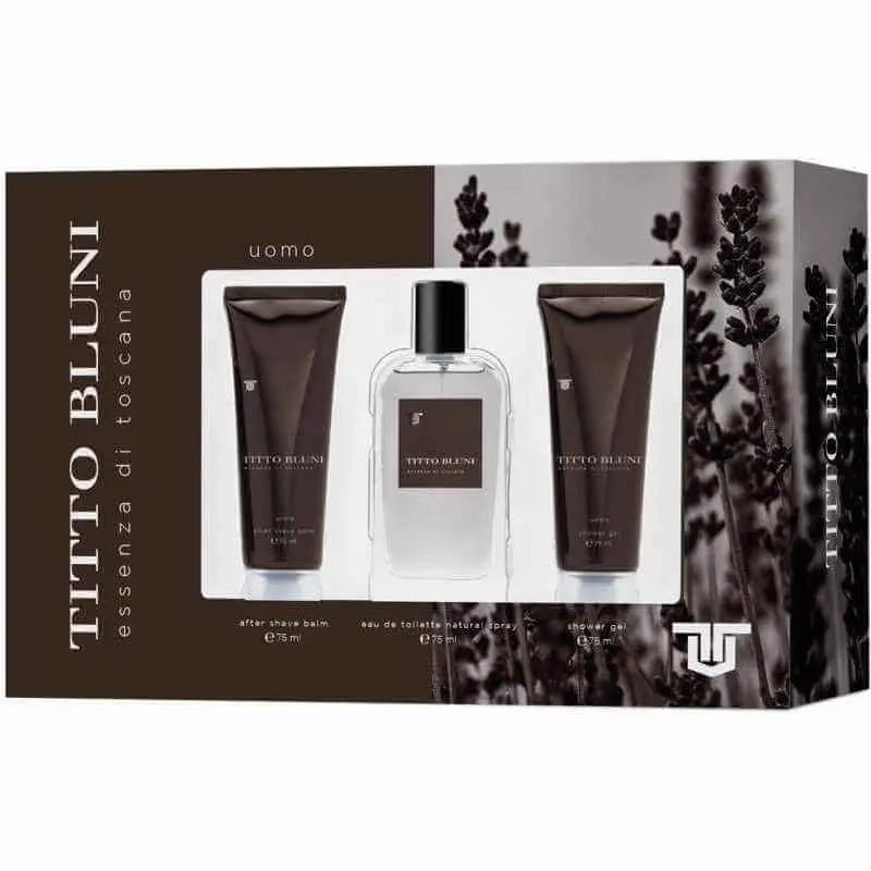 Titto Bluni Estuche Essenza Di Toscana Uomo Vapo 75 Ml + After Shave 75 Ml + Gel De Baño 75 Ml