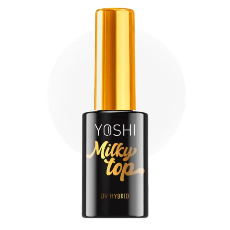 Top Coat Milky Yoshi 10ml | Acabado Semitransparente lechoso Profesional