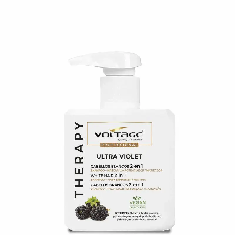 Tratamiento para cabellos blancos / Grises / Canas / Matizador de mechas / Eliminador de tonos amarillentos 500 ml