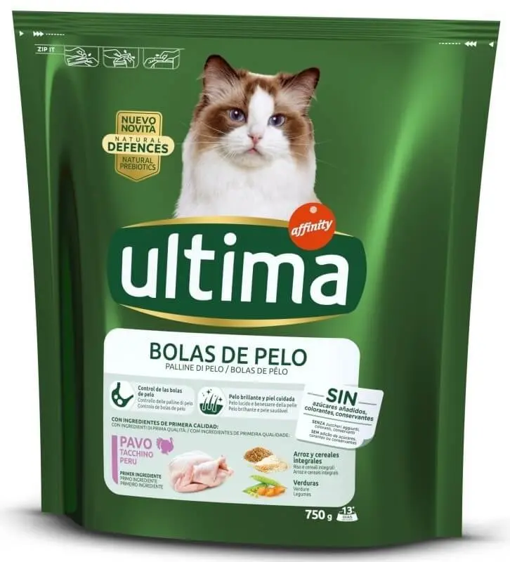Ultima Alimento Seco Gato Control Bola De Pelo 750 gr