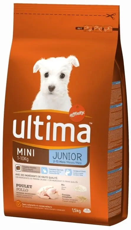 Ultima Comida Para Perro Mini Junior 1,5 kg