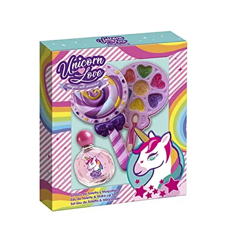 Unicorn Love Piruleta - Set Eau de Toilette 50ml + Maquillaje 9 piezas