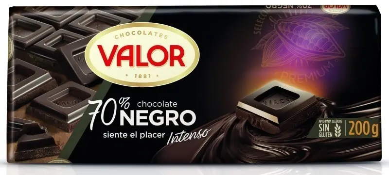 Valor Chocolate Negro 70% 200G