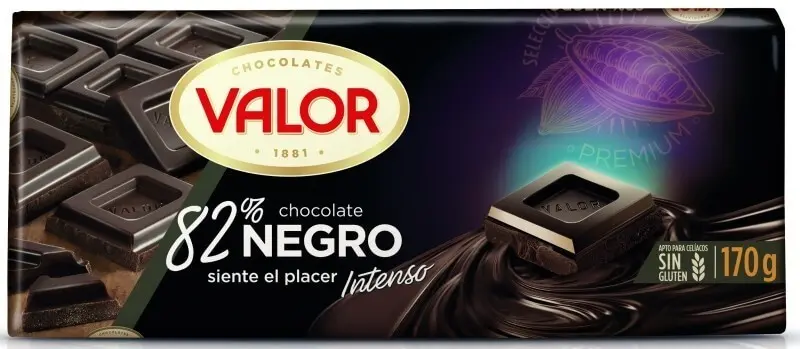 Valor Chocolate Negro 82% 170G
