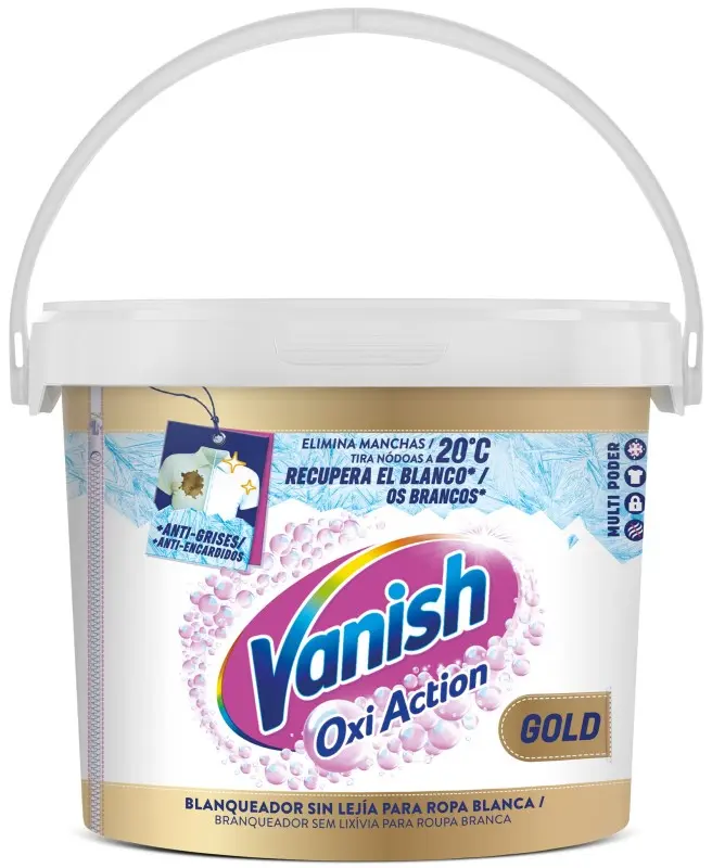 Vanish Oxi Action Gold Blanqueador para Ropa Blanca 2,7 Kg