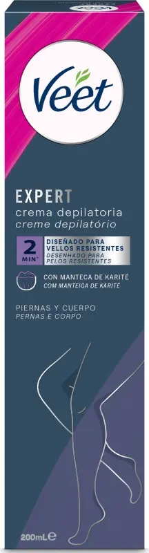 Veet Expert Crema Depilatoria Piernas y Cuerpo 200 ml