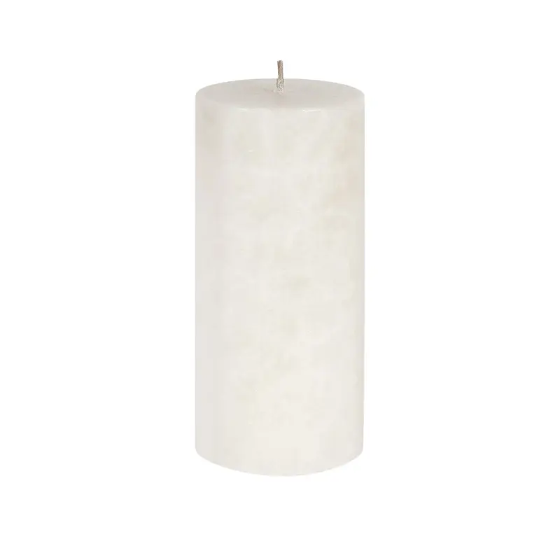 Vela Cilíndrica Pilar Blanca Kerzerman - Cera 100% Vegetal Artesanal