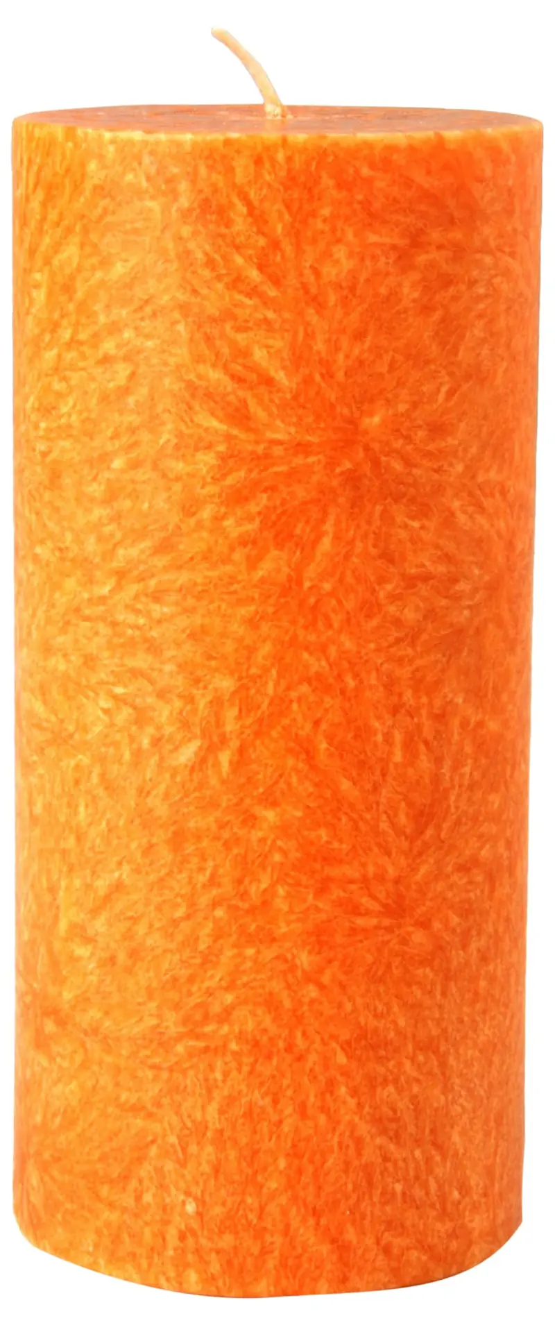 Vela Cilíndrica Pilar Naranja Kerzerman - Cera 100% Vegetal Artesanal