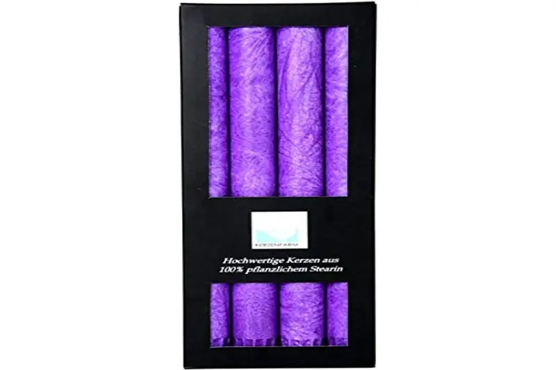 Vela Cilíndrica Pilar Violeta Kerzerman - Decoración Hogar