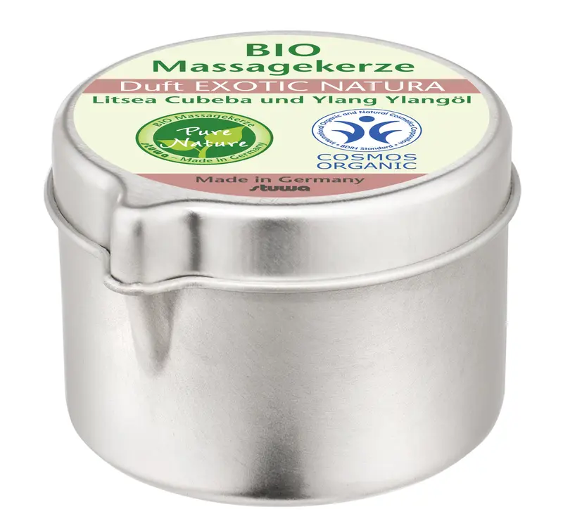 Vela de Masaje Bio Exótica Stuwa - Ylang Ylang, Pomelo y Litsea 50 ml
