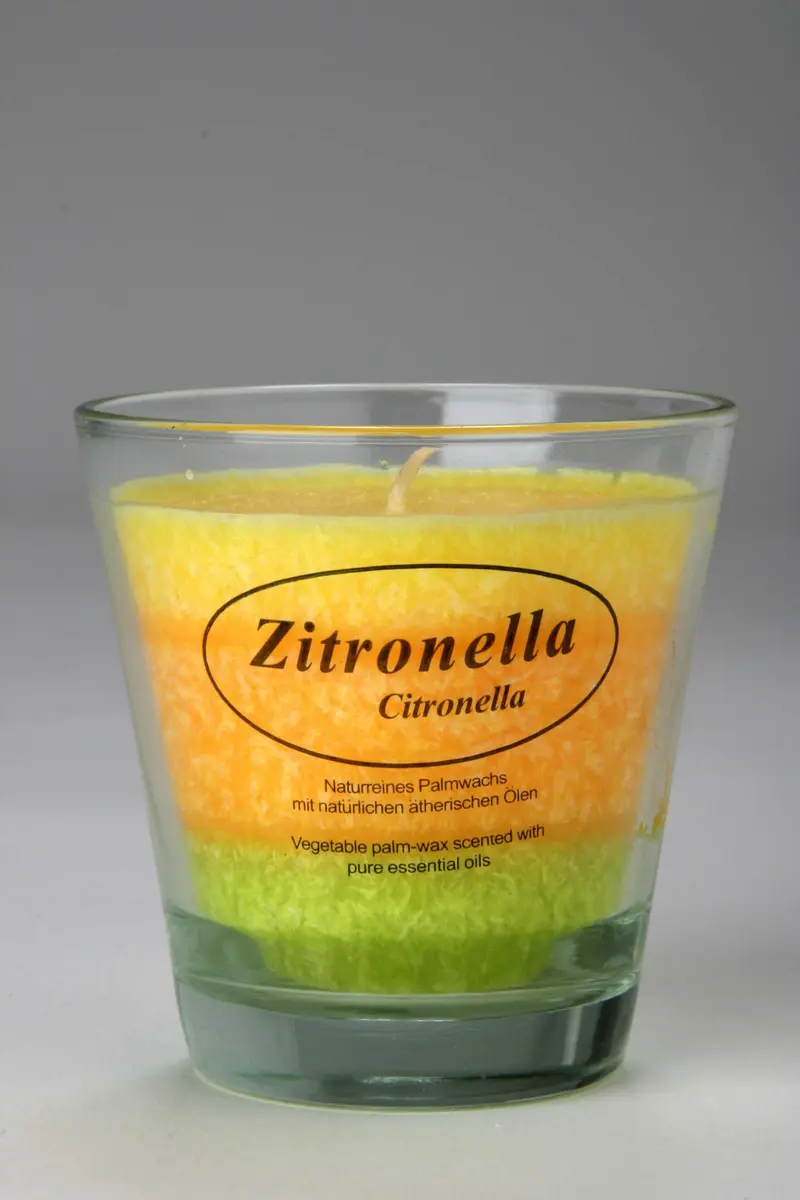 Vela Vegetal Perfumada Citronela 400g - Antimosquitos Artesanal