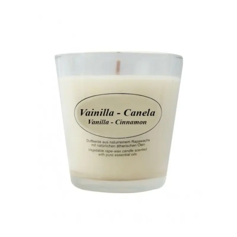 Vela Vegetal Perfumada Kerzenfarm - Vainilla y Canela con Aceite Esencial