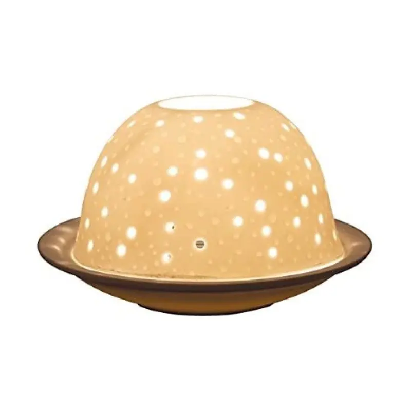 Velero Porcelana Blanca Universo para Velas de Té - Kerzenfarm 11 cm