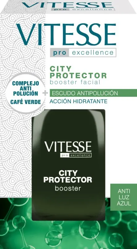 Vitesse Pro Excellence City Protector Booster Facial 30 ml – Escudo Urbano Hidratante contra Contaminación y Luz Azul