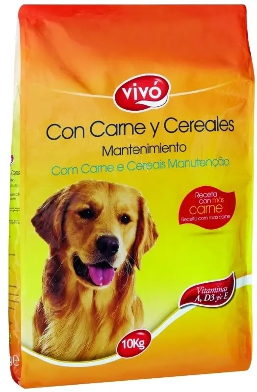 Vivó Pienso Para Perro Con Carne Y Cereales 10 Kg