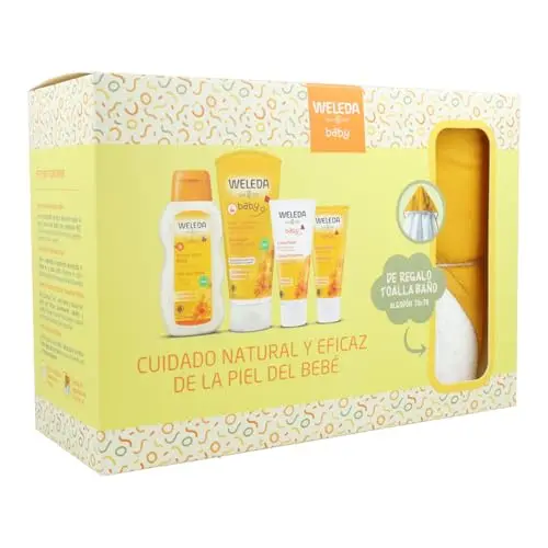Weleda Set Bienvenido Bebé Caléndula con Toalla de Regalo