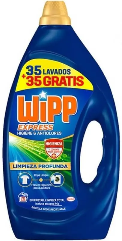 Wipp Express Gel Higiene y Antiolores 35 + 35D - Limpieza Profunda